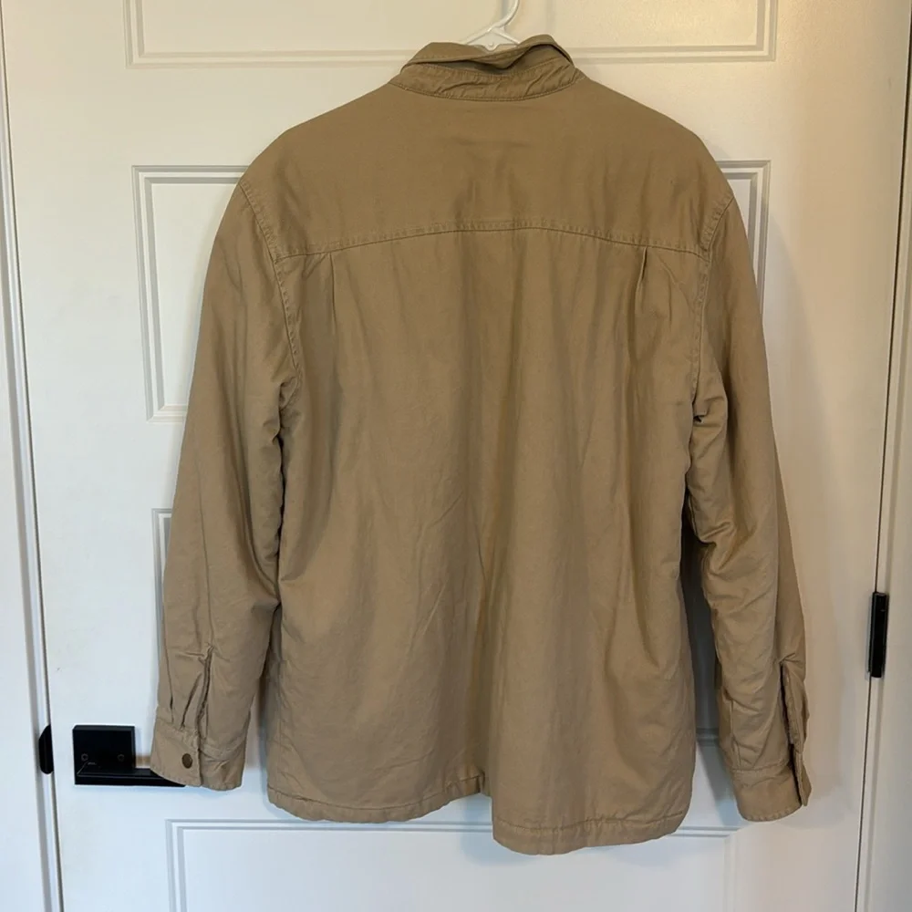 Mens Pacsun Sherpa Jacket, Size Medium, Tan